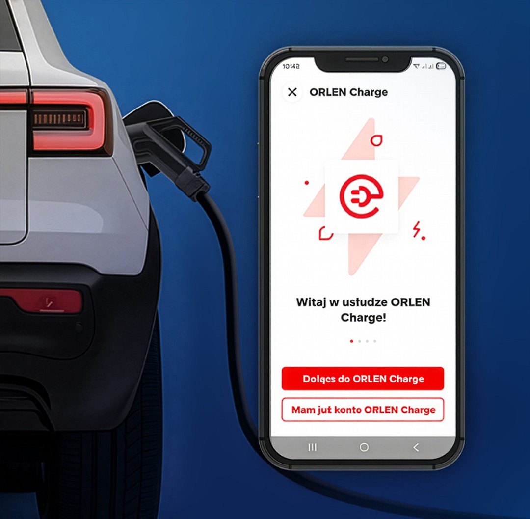 Ładuj elektryka w sieci <b>ORLEN&nbsp;Charge</b> teraz z aplikacją <b>ORLEN&nbsp;VITAY</b>